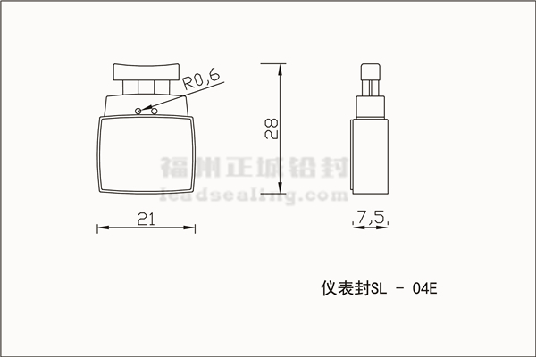 SL-04E仪表封尺寸