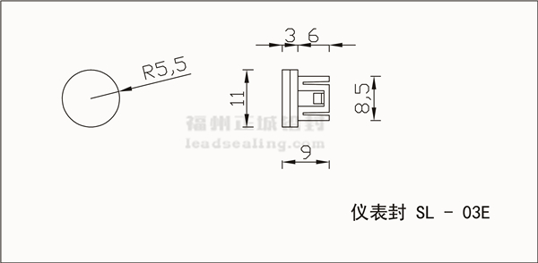 SL-03E仪表封尺寸 SL-03E仪表封尺寸