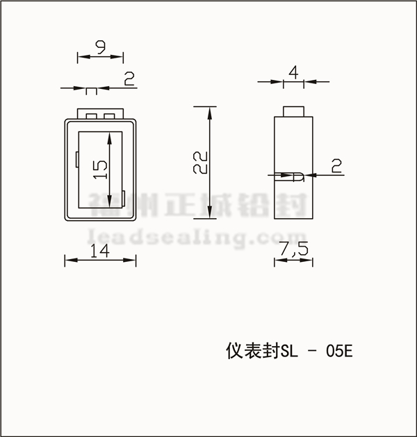 SL-05E仪表封尺寸 SL-05E仪表封尺寸